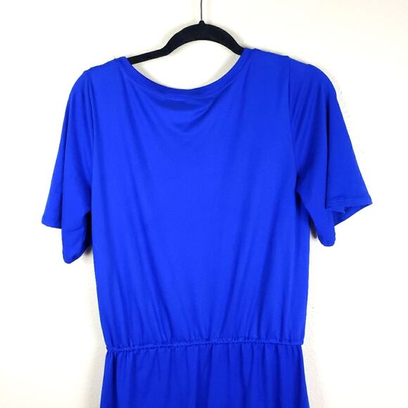 Women's Royal Blue Soft Surroundings Drawstring Short Dress Size Small - Picture 8 of 11